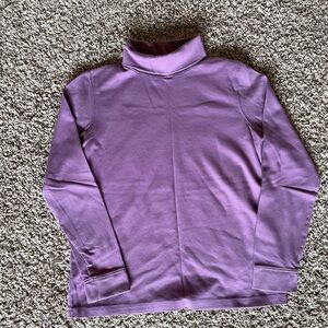 L.L. Bean Classic Turtleneck in Purple Women’s Medium